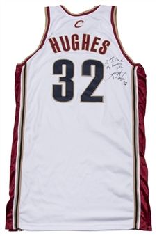 2006-07 Larry Hughes Game Used & Signed Cleveland Cavaliers Home Jersey (Player LOA & Beckett)